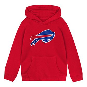 Toddler Red Buffalo Bills Logo Pullover Hoodie