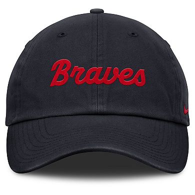 Men's Nike Navy Atlanta Braves Club Adjustable Hat