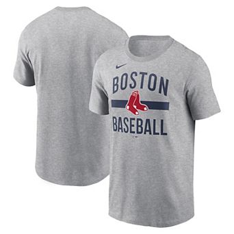 Men's Nike Heather Gray Boston Red Sox Arched T-Shirt