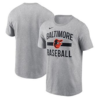 Men's Nike Heather Gray Baltimore Orioles Arched T-Shirt