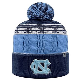 Men's Top of the World Carolina Blue North Carolina Tar Heels Altitude Cuffed Knit Hat with Pom
