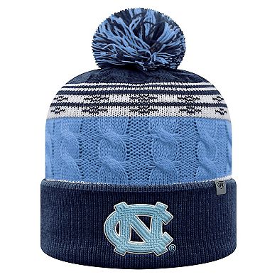 Men's Top of the World Carolina Blue North Carolina Tar Heels Altitude Cuffed Knit Hat with Pom