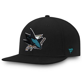 Men's Fanatics Black San Jose Sharks Core Fitted Hat