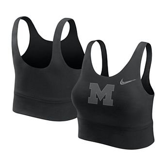 Women's�Nike Black Michigan Wolverines Performance Longline Sports Bra