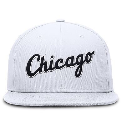 Men's Nike White Chicago White Sox True Performance Fitted Hat