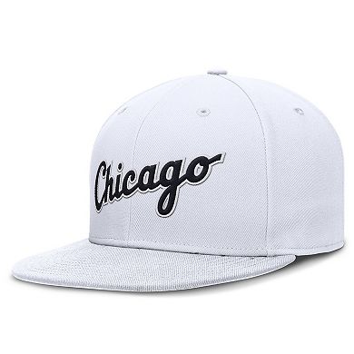 Men's Nike White Chicago White Sox True Performance Fitted Hat