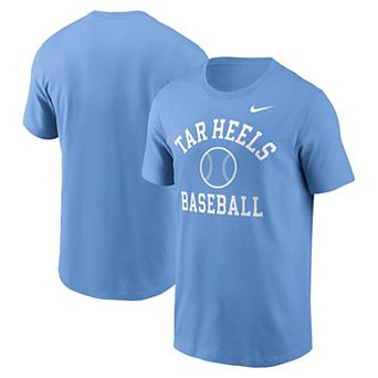 Men's Nike Carolina Blue North Carolina Tar Heels Essential Baseball Arch T-Shirt