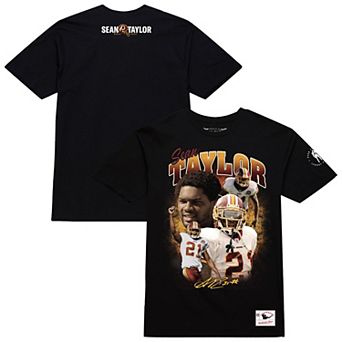 Men's Mitchell & Ness Sean Taylor Black Washington Commanders Graphic T-Shirt