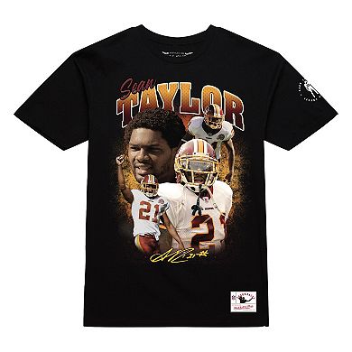 Men's Mitchell & Ness Sean Taylor Black Washington Commanders Graphic T-Shirt