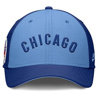 Men's Nike Royal/Light Blue Chicago Cubs Rise Swoosh Performance Flex Hat