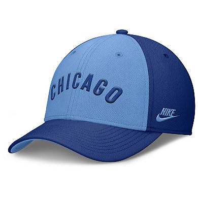 Men's Nike Royal/Light Blue Chicago Cubs Rise Swoosh Performance Flex Hat