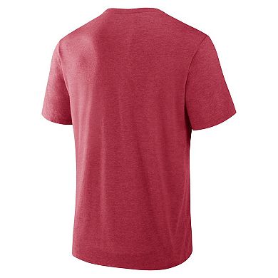 Men's Fanatics Crimson Oklahoma Sooners Dynamic Showdown Tri-Blend T-Shirt