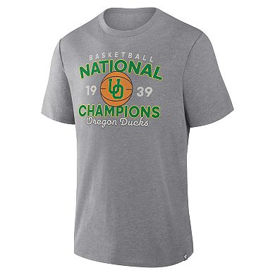 Men's Fanatics Gray Oregon Ducks Dynamic Showdown Tri-Blend T-Shirt