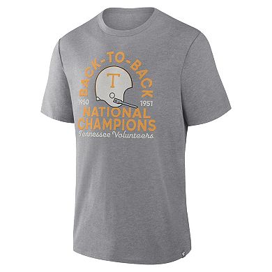 Men's Fanatics Gray Tennessee Volunteers Dynamic Showdown Tri-Blend T-Shirt