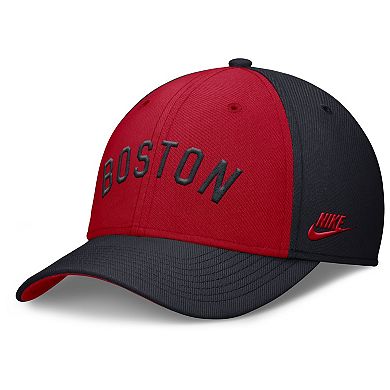 Men's Nike Navy/Red Boston Red Sox Rise Swoosh Performance Flex Hat