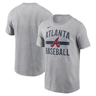 Men's Nike Heather Gray Atlanta Braves Arched T-Shirt