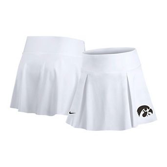 Women's Nike White Iowa Hawkeyes Tennis Skirt with Shorts