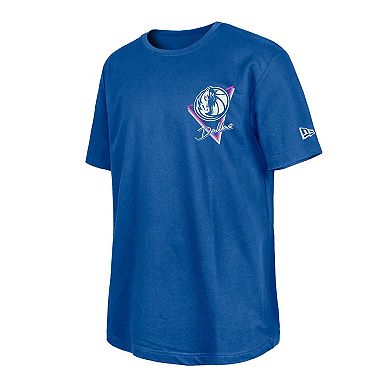 New Era Blue Dallas Mavericks Glow-in-the-Dark T-Shirt