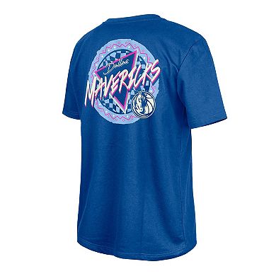 New Era Blue Dallas Mavericks Glow-in-the-Dark T-Shirt