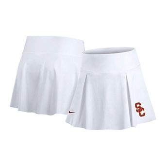 Women's Nike White USC Trojans Tennis Skirt with Shorts