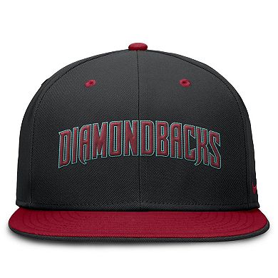 Men's Nike Black/Red Arizona Diamondbacks True Primetime Two-Tone Performance Fitted Hat