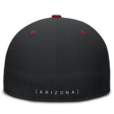Men's Nike Black/Red Arizona Diamondbacks True Primetime Two-Tone Performance Fitted Hat