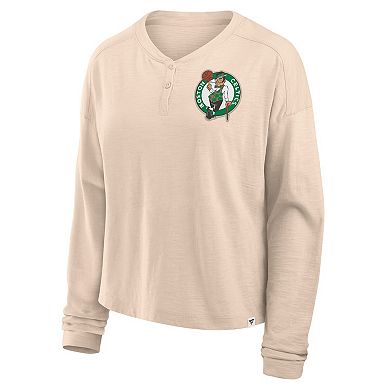 Women's�Fanatics Natural Boston Celtics Boxed Out Drop Fashion Long Sleeve T-Shirt