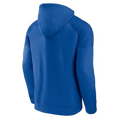 Men's Fanatics Royal St. Louis Blues Iconic Defender Raglan Pullover Hoodie