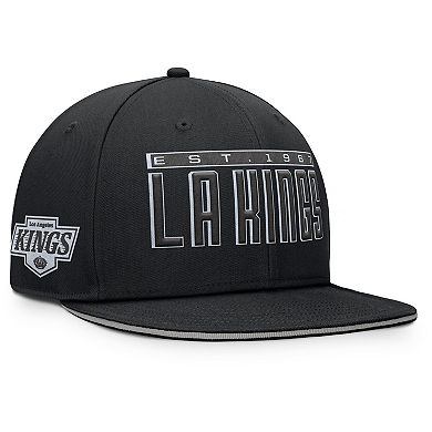 Men's Fanatics Black Los Angeles Kings Gino Flatbrim Snapback Hat