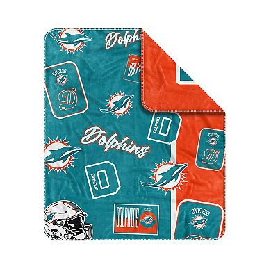 Miami Dolphins 50 ۝ x 60 ۝ Dream Weave Throw Blanket