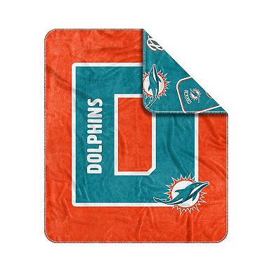 Miami Dolphins 50 ۝ x 60 ۝ Dream Weave Throw Blanket