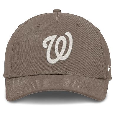 Men's Nike Brown Washington Nationals Rise Performance Adjustable Hat