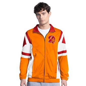 Men's Starter Orange Tampa Bay Buccaneers Contender Vintage Logo Full-Zip Track Jacket