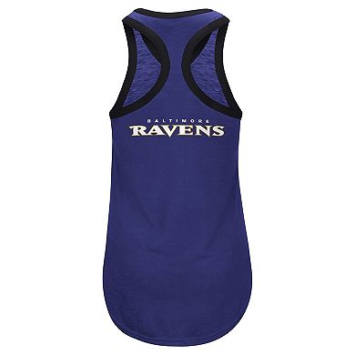 Women's G-III 4Her by Carl Banks Purple Baltimore Ravens Tater Racerback Tank Top