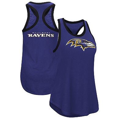 Women's G-III 4Her by Carl Banks Purple Baltimore Ravens Tater Racerback Tank Top
