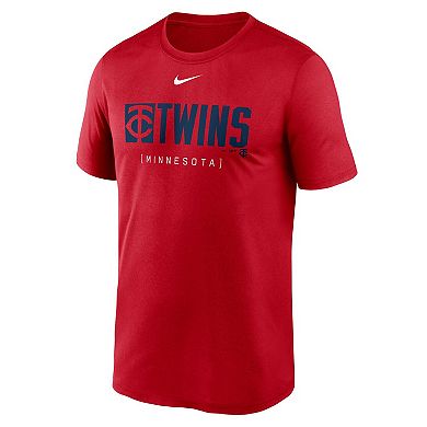 Men's Nike Red Minnesota Twins Knockout Legend Performance T-Shirt