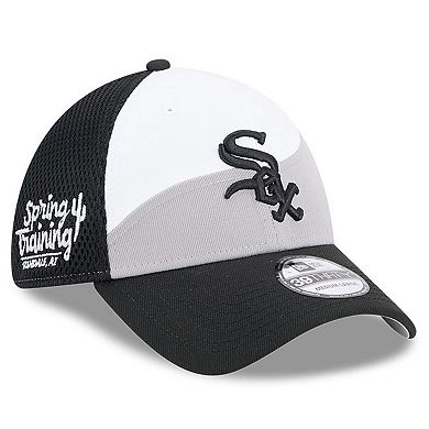 Men's New Era Gray/Black Chicago White Sox 2025 Spring Training 39THIRTY Flex Hat