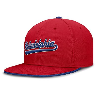 Men's Nike Red Philadelphia Phillies True Performance Fitted Hat