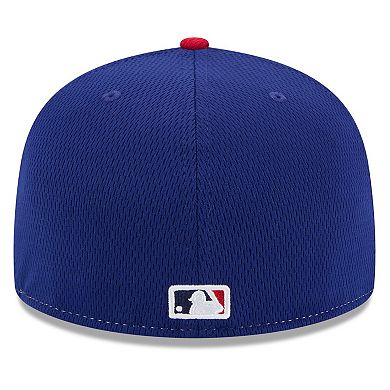 Men's New Era Royal/Red Texas Rangers 2025 MLB Clubhouse 59FIFTY Fitted Hat