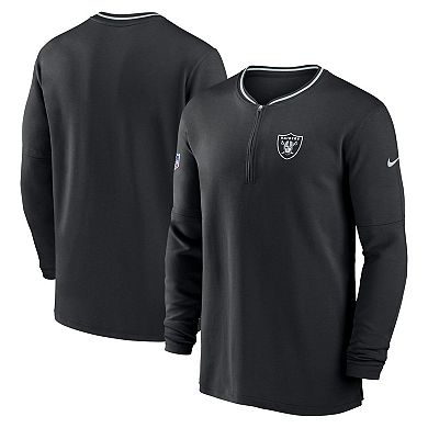 Men's Nike Black Las Vegas Raiders Coach Half-Zip Sweatshirt
