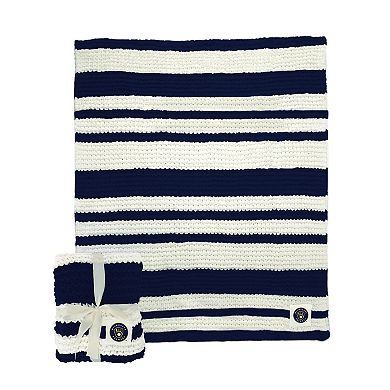 Milwaukee Brewers 50" x 60" Cable-Knit Throw Blanket