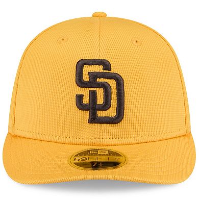 Men's New Era Gold San Diego Padres 2025 Spring Training Low Profile 59FIFTY Fitted Hat
