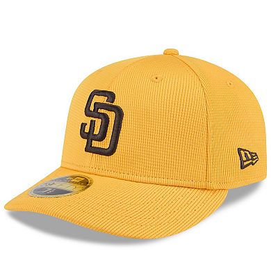 Men's New Era Gold San Diego Padres 2025 Spring Training Low Profile 59FIFTY Fitted Hat