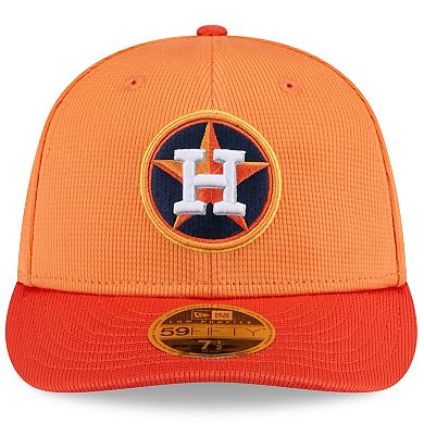 Men's New Era Orange Houston Astros 2025 Spring Training Low Profile 59FIFTY Fitted Hat