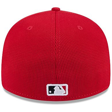 Men's New Era Red Cincinnati Reds 2025 Spring Training Low Profile 59FIFTY Fitted Hat