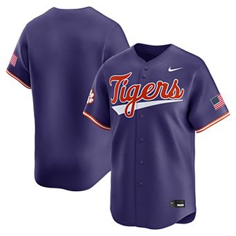 Men's Nike Purple Clemson Tigers College Limited Baseball Jersey