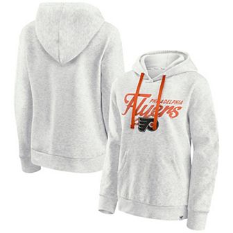Women's Fanatics Oatmeal Philadelphia Flyers True Classics Quilted Pullover Hoodie