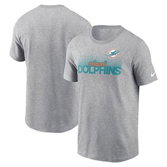 Men's Nike Heather Gray Miami Dolphins Local Essential T-Shirt