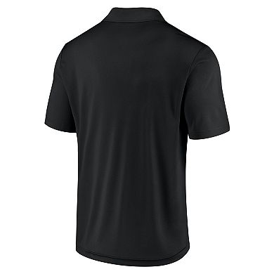 Men's Fanatics Black Pittsburgh Steelers Push Back Polo