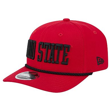 Men's New Era Red Ohio State Buckeyes 9SEVENTY Stretch-Snap Adjustable Hat